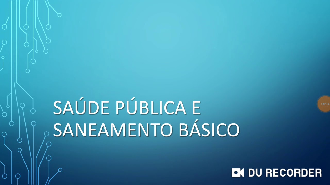 Saúde Pública e Saneamento Básico