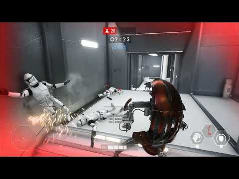 Droideka Onslaught on Kamino [SWBF2 Arcade Gameplay]