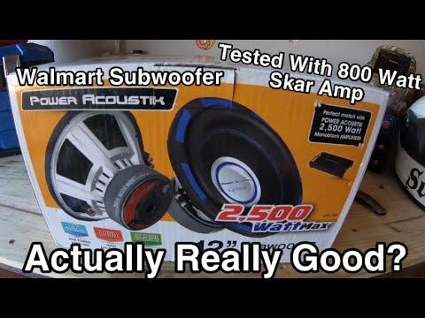 Power Acoustik Subwoofer Unboxing And Review - Testing on Skar 800 Watt Amp