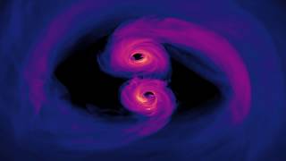 Simulation Reveals Spiraling Supermassive Black Ho