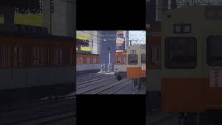 通過待ちする電車を追い越す！！ - マインクラフト リアルトレインmod #shorts【橙】