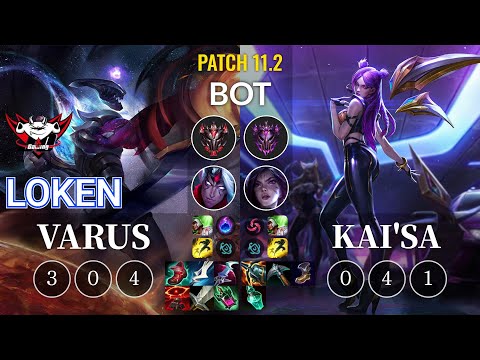 JDG LokeN Varus vs Kai'Sa Bot - KR Patch 11.2