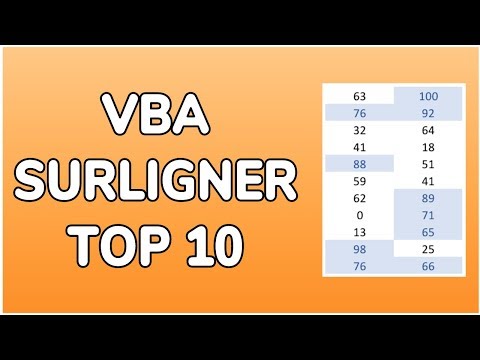 MACRO: COLORIER AUTOMATIQUEMENT LE TOP10 EN VBA - DOCTEUR EXCEL