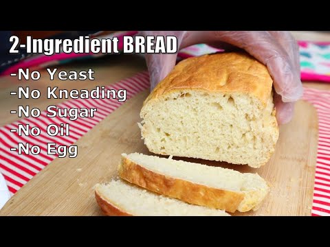 This 2-Ingredient BREAD is as Quick and Easy to Make as it Satisfying to Eat the Bread