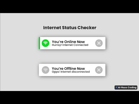 Internet Connection Check In Javascript Html Css Project Htmlcssjs Coding
