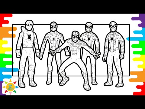 Different Colors of Spiderman Coloring # 1 | Sub Urban - Cradles [NCS Release]