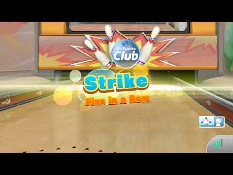 Wii Sports Club - 100 Pin Bowling (3-player online) HD Gameplay