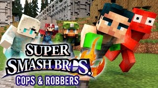 Minecraft Mini-Game: COPS N ROBBERS! (SUPER SMASH BROTHERS!)