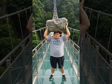 Glass Bridge Prank Gone Wild! 😱 #GlassBridge #Prank #Travel