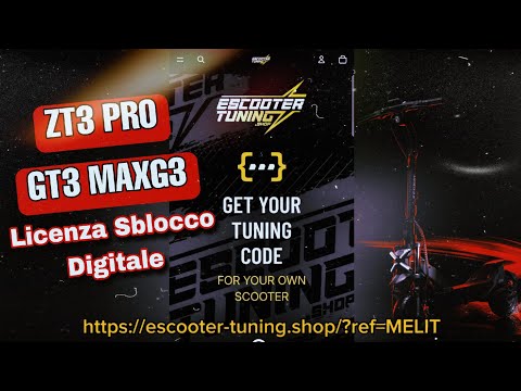 GUIDA COMPLETA SBLOCCO GT3 - MAX G3 - ZT3 PRO - F3 - F3 PRO SEGWAY - Codice Digitale Escooter Tuning