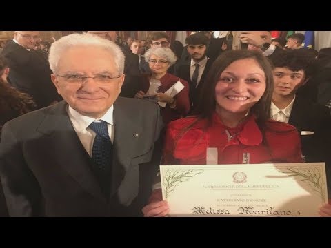 MELISSA MARITANO: ALFIERE DELLA REPUBBLICA A 17 ANNI