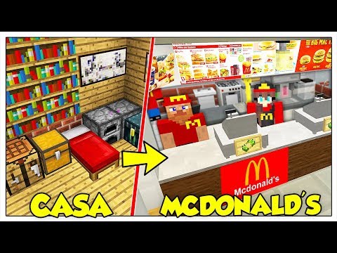 TRASFORMIAMO LA MIA CASA IN MCDONALD'S! - Minecraft ITA