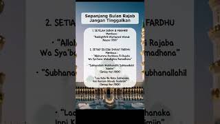 Download lagu Di bulan Rajab jangan tinggalkan Amalan ini #foryou #waliallah #rajab #kerezekian  #motivasi mp3