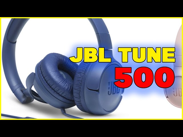 Vídeo relacionado con JBL Tune 500 Auriculares supraaurales de cable y control remoto de un solo botón, micrófono incluido, asistente de voz, negro
