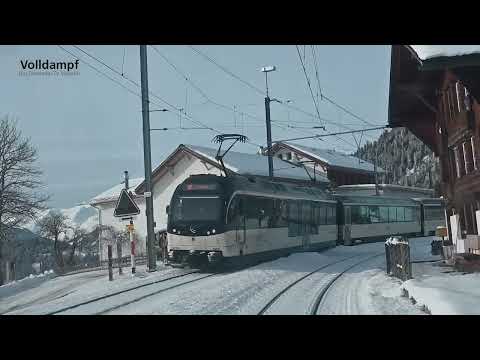 Volldampf | Führerstandsmitfahrt / Cab Ride: Gstaad - Zweisimmen (MOB - Goldenpass)