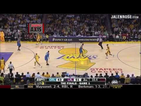 Lakers vs Magic Game 1 Highlights 2009 NBA Finals 6/4/2009 - Kobe Bryant 40 pts - Lakers win 100-75