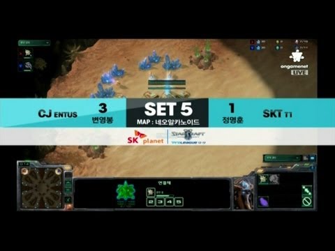 SPL [01.20] CJ vs SKT 5SET / Neo Arkanoid - Starcraft 2