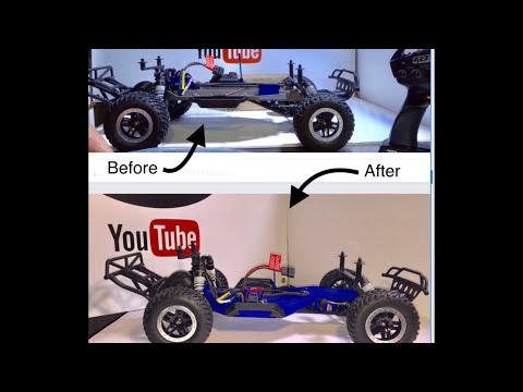 TRAXXAS SLASH VXL LOWER CENTER GRAVITY CHASSIS INSTALLED