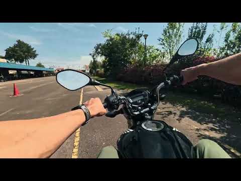 Exame prático moto Detran-PR Tarumã Curitiba Paraná