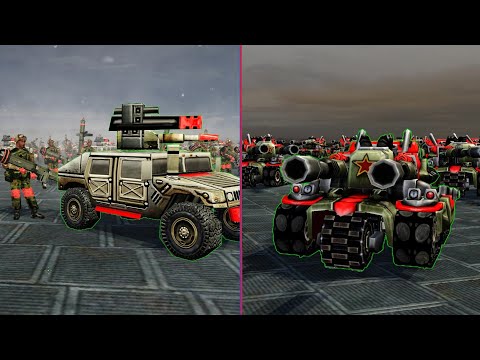 Soviet Apocalypse Tank VS USA Humvee + Missile Defender - RA 3 Arena Ep.46