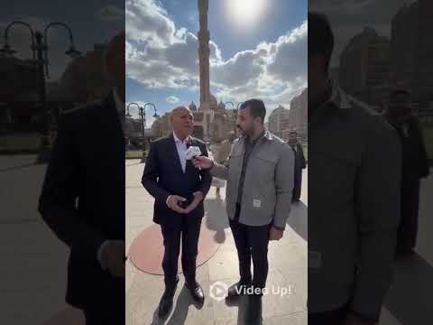 لقاء مع محافظ القاهرة اثناء جولته بمنطقة وسط البلد