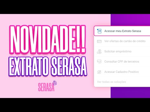 Vídeo: Extrato Serasa: como consultar e entender o relatório