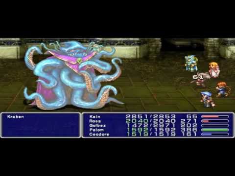 Let's Play Final Fantasy IV The After Years [PSP] Part 67 Karken and Tiamat
