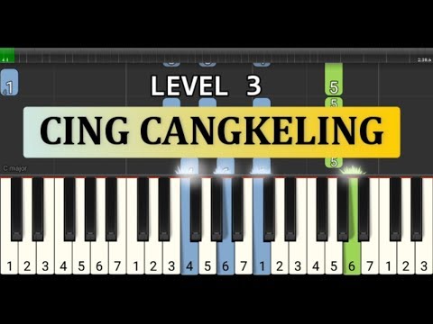 cing cangkeling - nada piano tutorial grade 3 - lagu tradisional daerah / nusantara