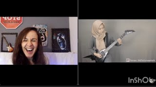 Download lagu Meliani Siti Sumartini 'Skid Row 18 and  a Life - guittar cover' reaction (plus, some mistakes 😅) mp3