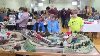 preview picture of video 'ACSG Kids and S Gauge Trains at the Mebane Train Show'
