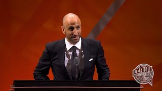Manu Ginobili's Basketball Hall of Fame Enshrinement Speech