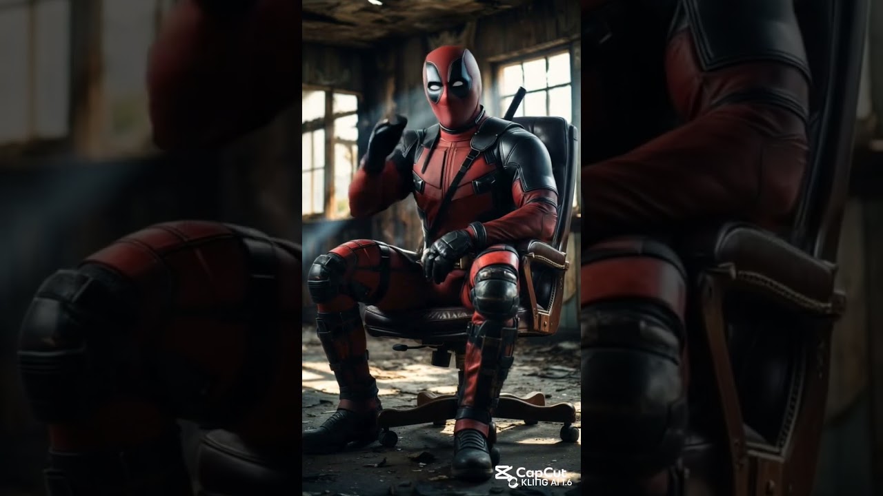 When Deadpool Meets AI – Pure Chaos! #ai #klingai #shots #deadpool