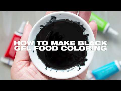 How to make Black Gel Food Coloring