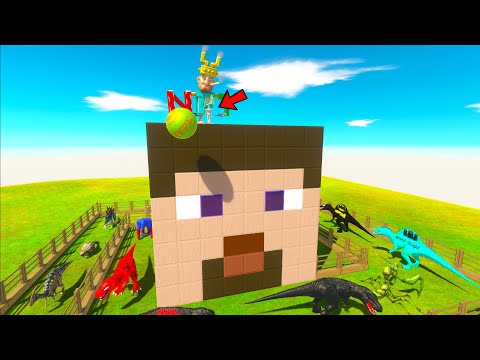 ⚔️ FPS AVATAR IN THE HEAD STEVE MINECRAFT DEATH RUN CRYPTO BRO BOSS - Animal Revolt Battle Simulator