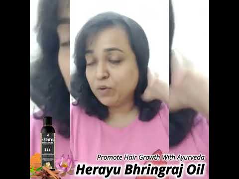 Herayu Bhringraj Ayurvedic Hair Oil Promote Hair growth, Hair Fall Control (Pack of 2)