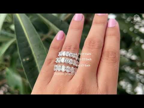 Oval  Cut Lab Grown Diamond  Wedding  Ring @ourosjewels