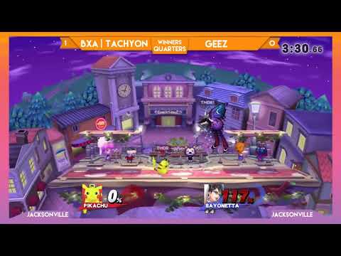 Jax Smash Weekly 5/3 - BxA | Tachyon(Pikachu) vs. Geez(Bayonetta) Winners Quarters