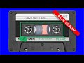 Kaset Tape Instrumental Dramatic Blue Background Bukan Green Screen RA55