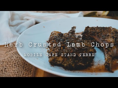 ラム肉の香草焼きの作り方 How to make herb crusted lamb chops. #184