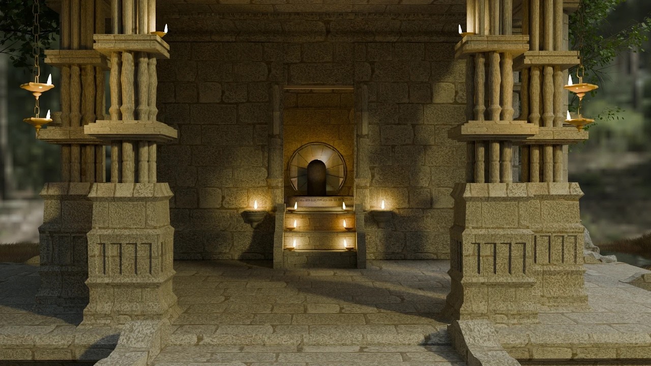 || An Ancient Temple || 3D Model Environment made in Blender