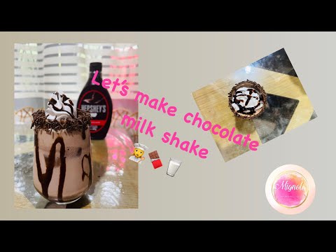 Let’s make chocolate milkshake 👩‍🍳