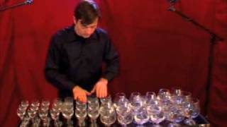 wine glass music-glass harp Hungarian dance No. 5-Brahms