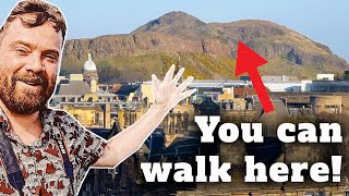 Walking Up Arthur's Seat in Edinburgh