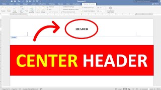 How To Align Heading In Center In Word