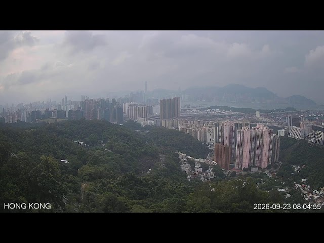 香港ヴィクトリア・ハーバー（九龍半島側から）