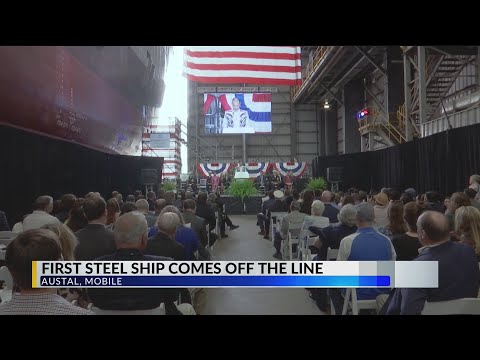 First steel ship comes off the line at Austal in Mobile
