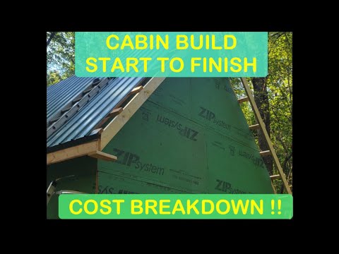 CABIN COST BREAKDOWN |BUILD FROM START-FINISH |Off-Grid Cabin