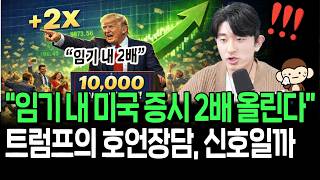 "임기 내 미국증시  2배 올린다", 트럼프 호언장담의 수혜주들