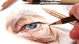BIGGEST TIPS FOR DRAWING OLD PEOPLE IN COLORED PENCIL