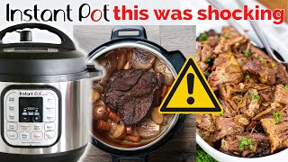 Do NOT use the INSTANT POT as a SLOW COOKER (Instant Pot vs. Crock Pot Roast)